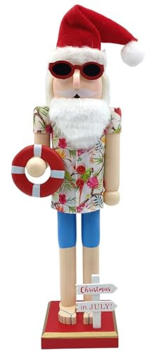 JAWSEU Casse-Noisette en Bois, Soldat Casse-Noisette Noel Soldat Casse-Noisette de Noël en Bois 38cm Figurine Soldat Décorations de Noël Soldat Casse Noisette pour Décoration de Maison