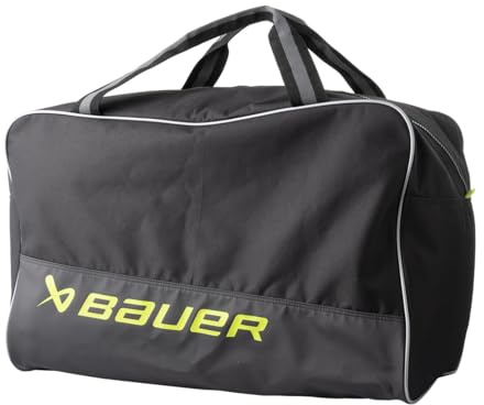 Bauer Bolsa de transporte Hockey Core '24 (negro/neón, juvenil/pequeña (25 x 13 x 16 pulgadas)