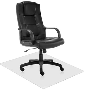 Home Universal® Alfombra para protección de Suelos Duros, 80cm x 120 cm, Antideslizante, Alfombrillas para Silla de Oficina, Alfombras para sillas multifuncionales (Transparente, 60 x 120)