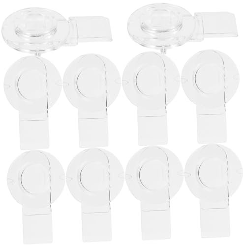 Toddmomy 10stücke Transparente -pet Door Lock Für Schranktüren Sicherheitsverschluss Installieren Runde Form Für Haustierschutz Und Möbel
