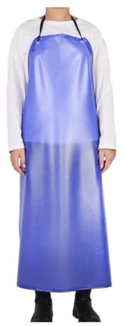 KCHYCV Grembiule da lavoro in PVC da uomo, abbigliamento protettivo, impermeabile, a prova di olio, grembiule regolabile per lavaggio auto, macellaio, cucina, barbecue, industria adatta per vari