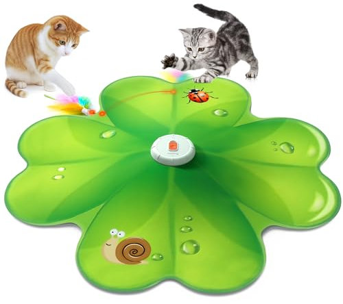 FEELNEEDY Katzenspielzeug, Spielzeug für Indoor, Versteckspielzeug für Kätzchen, Whack a Mole Motion, Elektronisches Katzen Spielzeug für Übungen