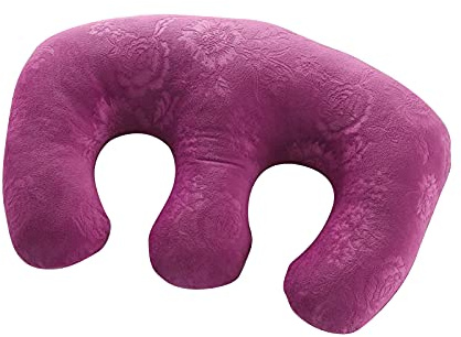 Duiaynke Cotton Detachable Chest Pad Breast Pillow Massage Cushion for SPA Beauty Salon,Home Use, Breastfeeding (Pale Mauve)