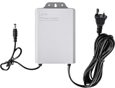 Koolenry 12V-2A UPS for Power Unit Supply for WiFi Router Modem Security Camera Outage Readiness UK PLUG