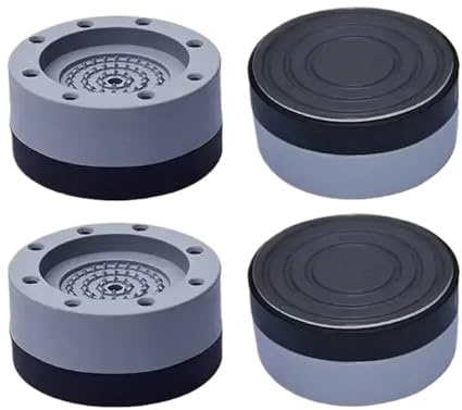 4pcs Washing Machine Foot Pad Portable Anti Vibration Damper Mat Noise Reducing Rubber Dryer Pad Anti-Slip Refrigerator Foot Mat