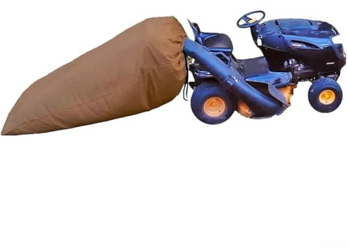 Borsa raccoglifoglie di grande capacità per tosaerba e trattori da giardino, raccoglie efficacemente foglie e detriti (giallo)