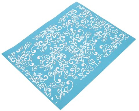 CRAFTHROU Wiederverwendbare DIY Siebschablone Siebdrucktransfer aus Gauze mit zartem Design, waschbar, für Kinderhandwerk und kreative Anwendungen auf Holz sowie Büchern