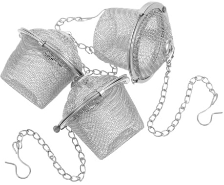HAKIDZEL Cesta Limpieza Mejorada por Vapor de Limpieza Ultrasónica de Acero Inoxidable Plata 3 Piezas para Accesorios Pequeños y Partes de Reloj Hogar