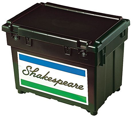 Shakespeare Fully Loaded Seatbox 1 X Extra Tray, Cusion, Padded Strap and Tackle Box, Black