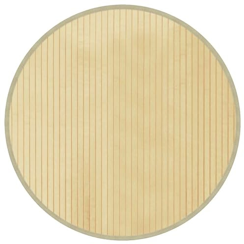 vidaXL Teppich Handgefertigt Jute Rund 120 cm Grau