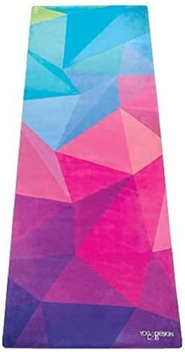 Yoga Design Lab Combo Yogamatte | rutschfest, Matte/Handtuch, Guter Halt bei viel Schweiß, Naturkautschuk | mit Tragegurt