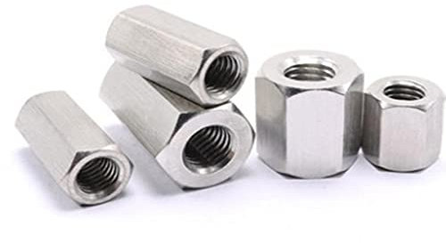 1-5 Stück M3 M4 M5 M6 M8 M10 Lange Stangenkupplung Sechskantmutter 304 Edelstahl Sechskantabstandshalter-m4 5 Stück, Länge 25 mm