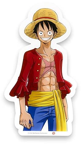 TEKNOFUN - Licencia Oficial One Piece - LED de Pared Neón Luffy 40 cm - Luz decorativa - Cable USB (incluido) - Se entrega con 2 soportes - A partir de 14 años - 811631