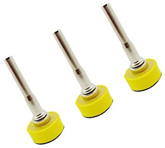 DOITOOL 3 Stück 1-zoll Selbstklebende Schleifplatte Mit 6mm Schleifstab Polierscheibe Für Bohrmaschinen Zur Oberflächenbearbeitung Und Polieren