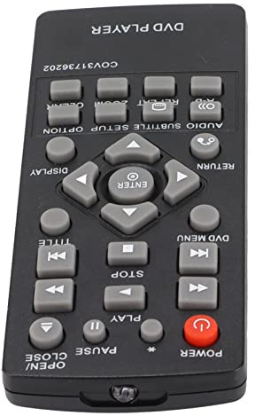 Tbest Télécommande Universelle Lecteur DVD, Remplacement Idéal pour Dp132, Dp132Nu, Accessoires De Lecteur DVD, Résistant À l'usure, Simple À Utiliser, 2 AAA Batteries, Infrarouge