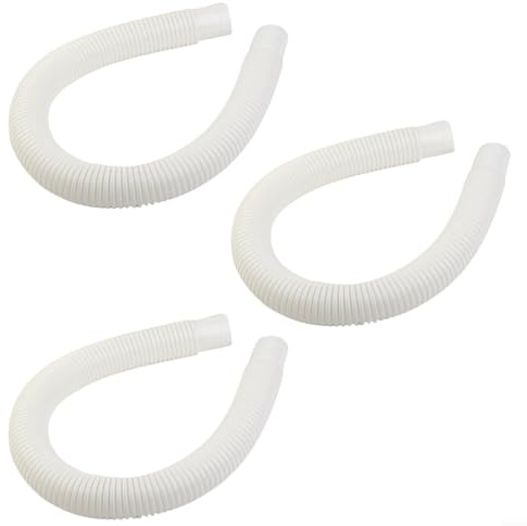 EpheyFIF Tubo di ricambio per skimmer Intex, 3 pezzi, Plastica, 4 x 76,2 cm, Colore: come da immagine