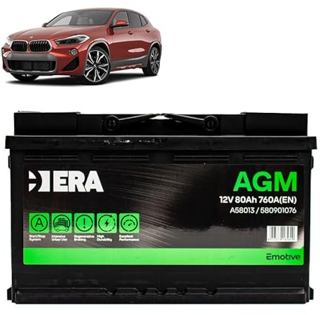 Batteria 80Ah A.G.M. per BMW X2 F39 16d 18d 20d 25d gasolio 2017+