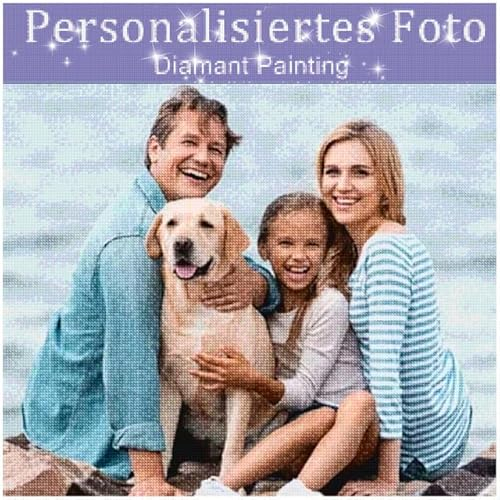 JIOJOG Diamond Painting Eigenes Foto-Personalisiertes Diamant Painting,Custom Benutzerdefinierte Design Diamant,Diamond Painting Selbst Gestalten Full Bilder Home Decor