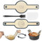2PCS Silicone Bread Sling for Dutch Oven, Reusable Bread Baking Mat with Long Handle, Non Stick Baking Sling with Oil Brush and Dough Scraper, Sourdough Bread Baking Supplies for Transfer Dough