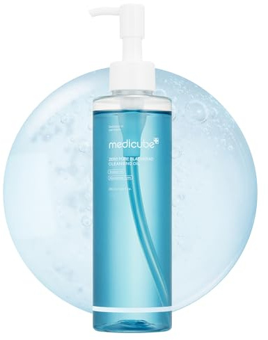 medicube Zero Pore Blackhead Cleansing Oil | Makeup Remover for all skin types, Daily Moisture Facial Cleanser, Low-Irritation | Korean Skin Care 205 ml