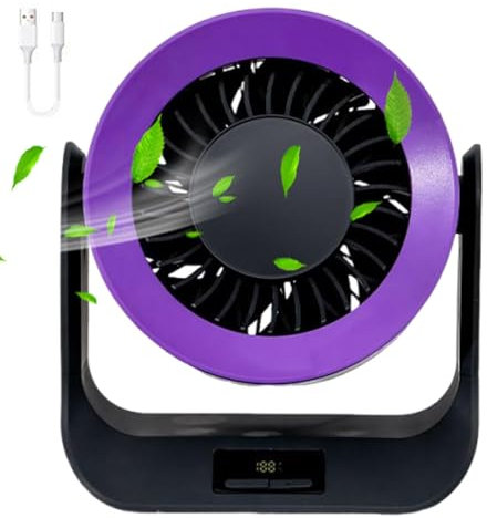 Ventilador de escritorio, ventilador de escritorio pequeño - USB enfriamiento silencioso recargable | Mesa de escritorio portátil y ventilador de pared, pequeños dispositivos de enfriamiento
