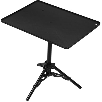 ERINGOGO Supporto per Proiettore e Laptop Staffa per Treppiede con Vassoio Accessori per Videoproiettore Montaggio Facile e Compatto per Riunioni e Presentazioni