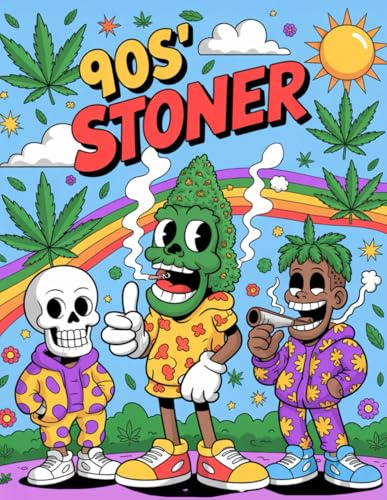 90s Cartoon Psychedelic Coloring Book: Retro Stoner Vibes & Trippy Animation-Inspired Art: A Funky Coloring Adventure for Adults, Teens & Retro Cartoon Fans
