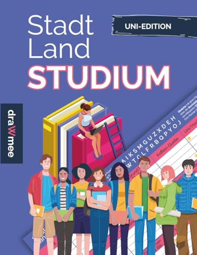 Stadt Land Studium: Quiz Geschenk für Studenten - Must Have Spiel in Uni & Hochschule: 35 Blatt Din-A4 (Seiten zum Ausschneiden)