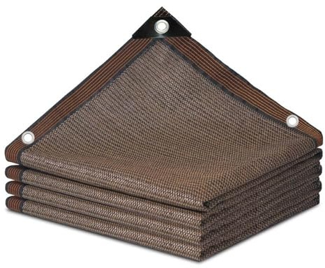 Tela para exteriores resistente a los rayos UV con ojales, cubierta de pérgola, cubierta de malla para jardín, patio, patio, invernadero, piscina, plantas (11 x 15 m)