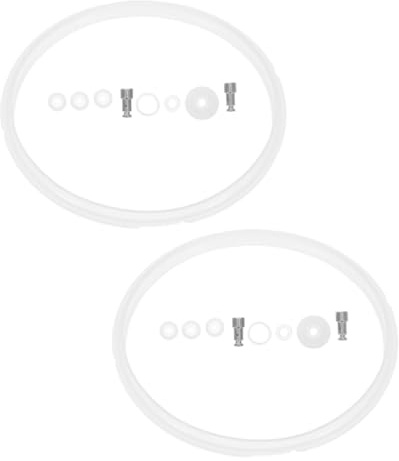 Veemoon 2 Juegos Anillo Sellado para Olla Presión Eléctrica de Sellos y Válvulas Flotantes Repuesto Fácil Instalación para Cocina Diaria