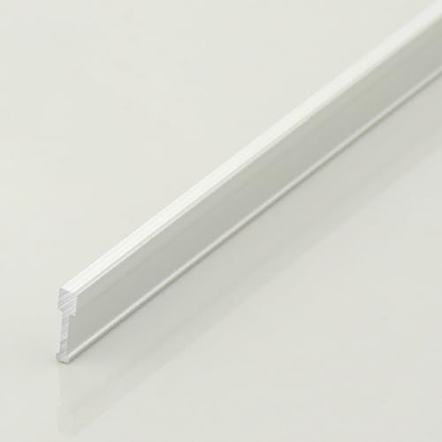 Strisce Divisorie A T Piastrelle, Striscia Di Transizione Pavimenti, Listello Di Soglia E Bordatura In Alluminio, Per Unire Le Fughe Laminato In Legno(Argento,2pcs*125 * 0.29cm)