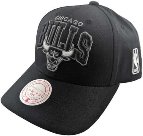 Mitchell & Ness NBA Team Arch Tonal Low Pro Snapback Cap Chicago Bulls Black