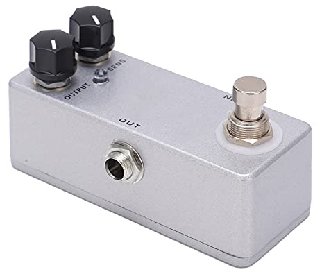 Professionell gitarreffektpedalkompressor Dynamisk justerbar True Bypass för elgitarrister Silver Metal Compact