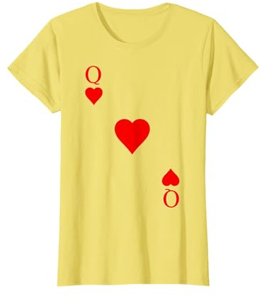 Spielkarte Herz Königin Dame Queen Herzdame Karneval Kostüm T-Shirt