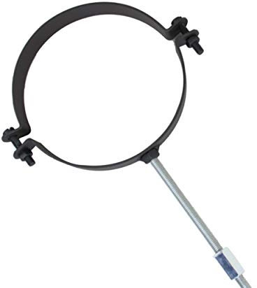 LANZZAS - Tuyaux de poêle de diamètre 150 mm. (Lot de colliers de serrage pour tuyau, noir métallisé)