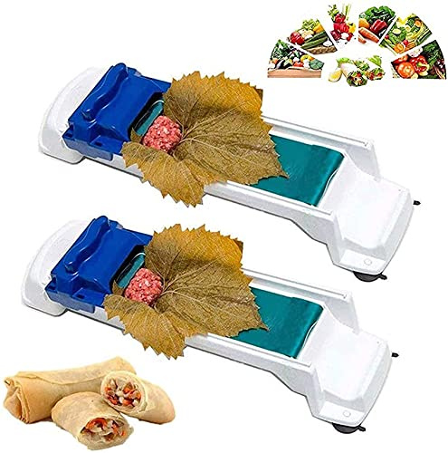Yeehliny Gemüse Fleisch Roller Schnelle Fleisch und Gemüse Sushi-Maker für Gemüse und Fleisch, Weinblätter Rollmaschine, Rolling Gemüse Fleisch Rollwerkzeug DIY Herstellung Werkzeug (2PC)