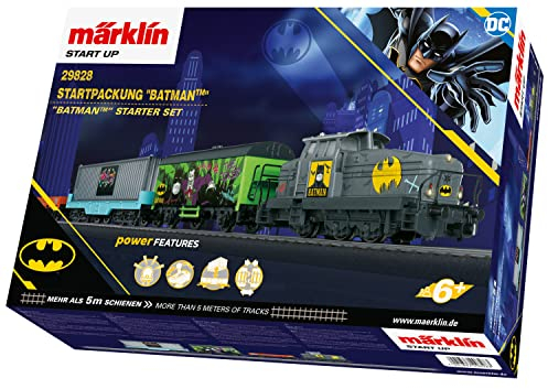 Märklin Start up StartpackungBatman, 29828, Modelleisenbahn, Spur H0, Startset Lokomotive, Wagen, Schienen und Steuergerät