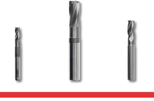 Fresa per sgrossatura in grafite – Rivestimento Stratum DLC – D 4 mm, SL 10 mm, GL 60 mm, FS 30 mm