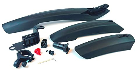 INION SCHWARZ Fahrrad Schutzbleche Set 2X Vorne 1x Hinter Kotflügel Spritzschutz Fahrradschutzblech