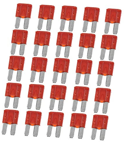 A ABSOPRO 25pz 10A 10Amp Auto Lama Fusibili per Barca Camion Moto Rosso