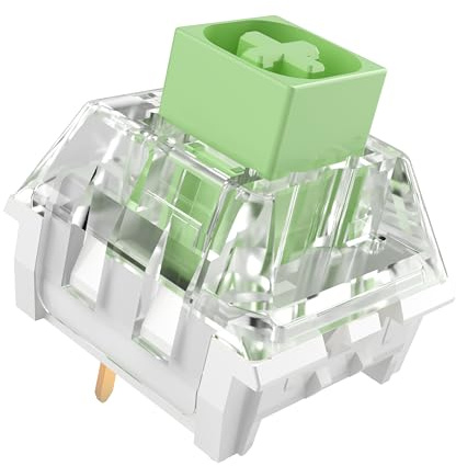 Zjmehty Kailh Box Jade Schalter für mechanische Gaming Tastatur,3-Pin 50gf Clicky/lubed/Dust&Waterproof Switches(Kailh Box Jade,36 Stück)