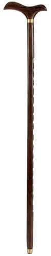 Béquilles de Robinet en Bois de Canne en Bois de séquoia wengé bâtons de Marche pour Personnes âgées Marcheur en Bois idéal pour Les Hommes ou Les Femmes ayant Une Vie Active en Plein air