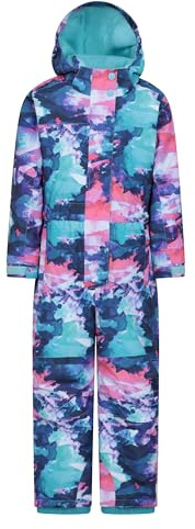 Mountain Warehouse Cloud Kids Waterproof Snowsuit Light Purple (Printed) 7-8y