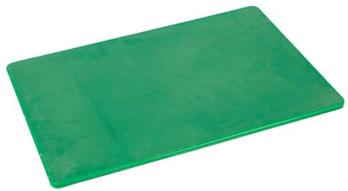 Argon Tableware Plastic Chopping Board - Green - 45cm x 30cm - Thick Colour Coded Kitchen Professional Catering Cutting Block Mat for Salad, Fruit