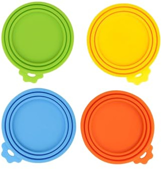 RajNeels Tin Can Lids Dog food Storage Standard size fits all 4 pcs