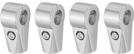 QUARKZMAN Display Rack Morsetto 4pz 1 25mm Scaffale Espositore Morsetto Bidirezionale Alluminio Lega Raccordi Tubo Asciugatura Scaffale Connessione Giunto Fissaggio