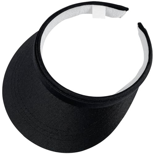 Sun Visor Hat Womens Men Sports Visor Wide Brim Adjustable Clip On Visors Cap Outdoor Golf Beach Travel Tennis Caps
