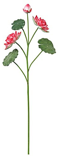 Künstliche Blumenpflanzen, Blumenarrangement zum Selbermachen, künstliche Blumen und Vasen, künstliche Blumen, künstlicher Lotus, realistische Seerosenblätter, schwimmende Schaumlotusblüten für