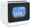 HOMCOM Mini lave-vaisselle 4 couverts, lave-vaisselle de table, 5 programmes, double alimentation en eau, lavage des fruits, réservoir d'eau 6L, commande tactile, affichage LED, départ différé, noir