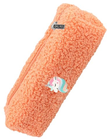 ONLINE Federmäppchen Peach Unicorn I Stylische Federtasche für Mädchen & Jungen, ideal für Schule, Uni & Büro I Pencil Case mit praktischem Reißverschluss zur Aufbewahrung von Stiften & Kosmetik